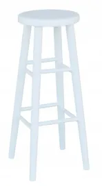 taboret-barowy-hoker-drewniany-stolek-80cm-bialy