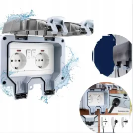 wodoodporne-podwojne-gniazdko-elektryczne-ip66-podwojne-zewnetrzne