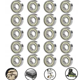 40x-zestaw-lozyska-608zz-abec-7-kulkowe-do-rolek-walizki-hulajnog-8x22x7mm
