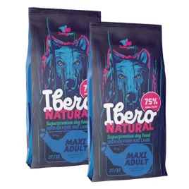 zestaw-2x-sucha-karma-dla-psa-ibero-natural-maxi-adult-2x3-kg