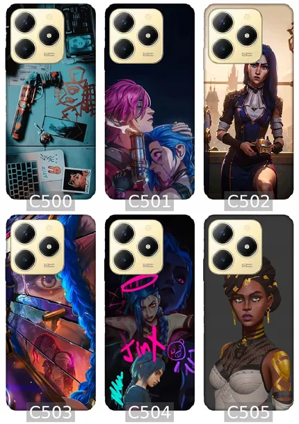 etui-na-realme-c61-wzory-arcane-kolor-wielokolorowy