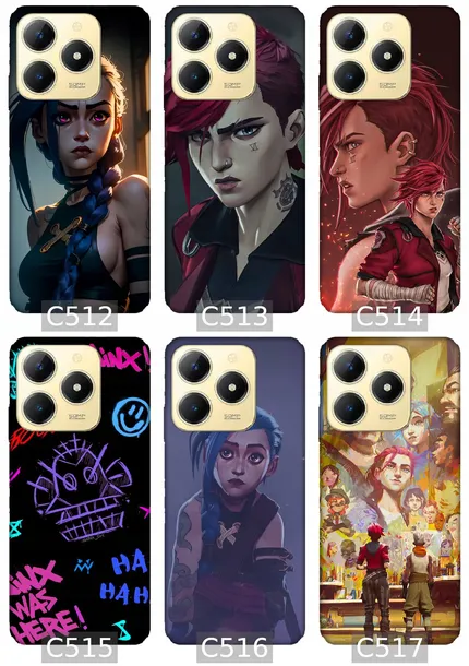 etui-na-realme-c61-wzory-arcane-material-tworzywo-sztuczne