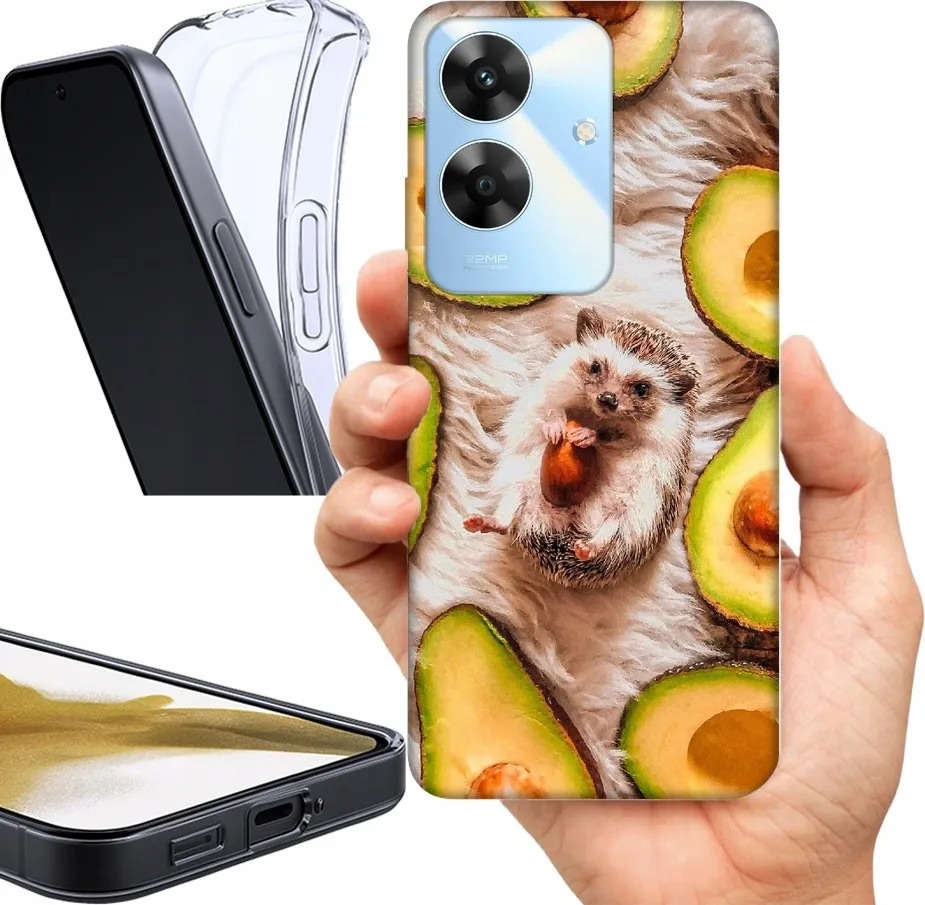 etui-na-realme-note-60-wzory-owoce