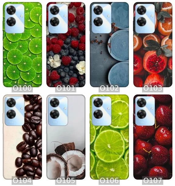 etui-na-realme-note-60-wzory-owoce-kolor-wielokolorowy