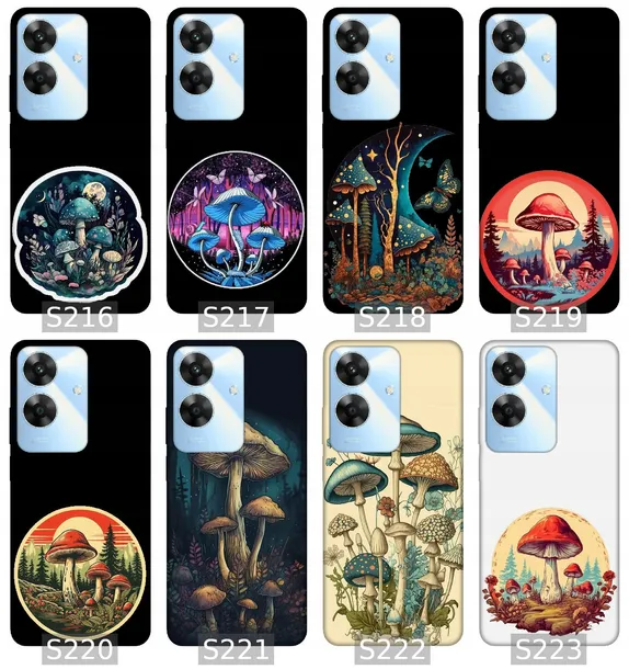etui-na-realme-note-60-wzory-grzyby-material-tworzywo-sztuczne