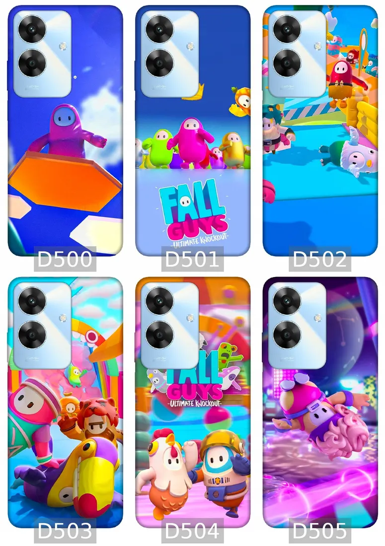 etui-na-realme-note-60-wzory-fall-guys