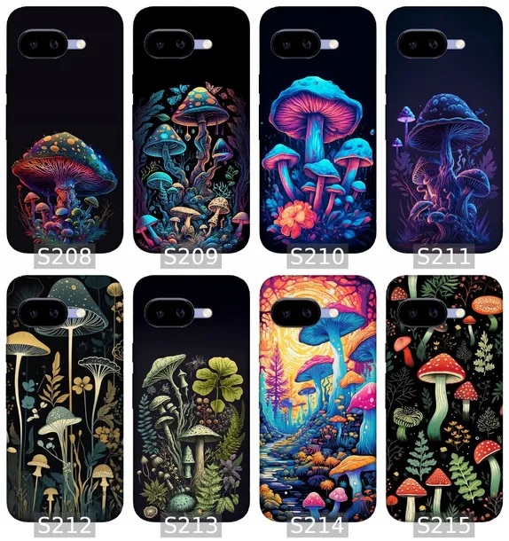 etui-na-google-pixel-9a-wzory-grzyby-typ-plecki
