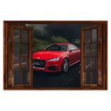 naklejki-90x60-czerwone-audi-samochod