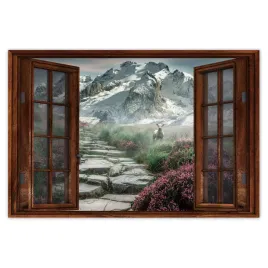 naklejki-60x40-gorski-widok-pejzaz-mgla