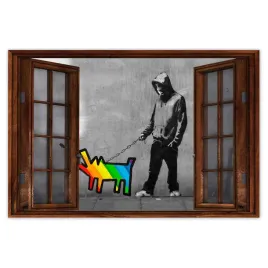 naklejki-60x40-banksy-teczowy-piesek