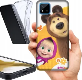 etui-na-realme-c20-wzory-masza-i-niedzwiedz