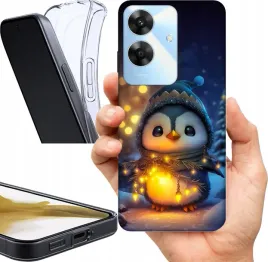 etui-na-realme-note-60-wzory-zimowe-zwierzeta