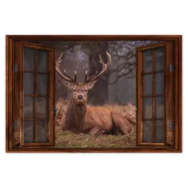 naklejki-90x60-jelen-jelenie-rogacz