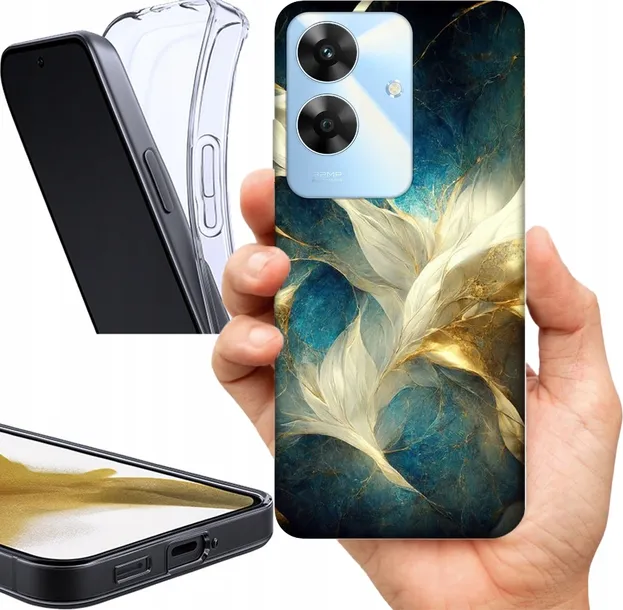 etui-na-realme-note-60-wzory-marble
