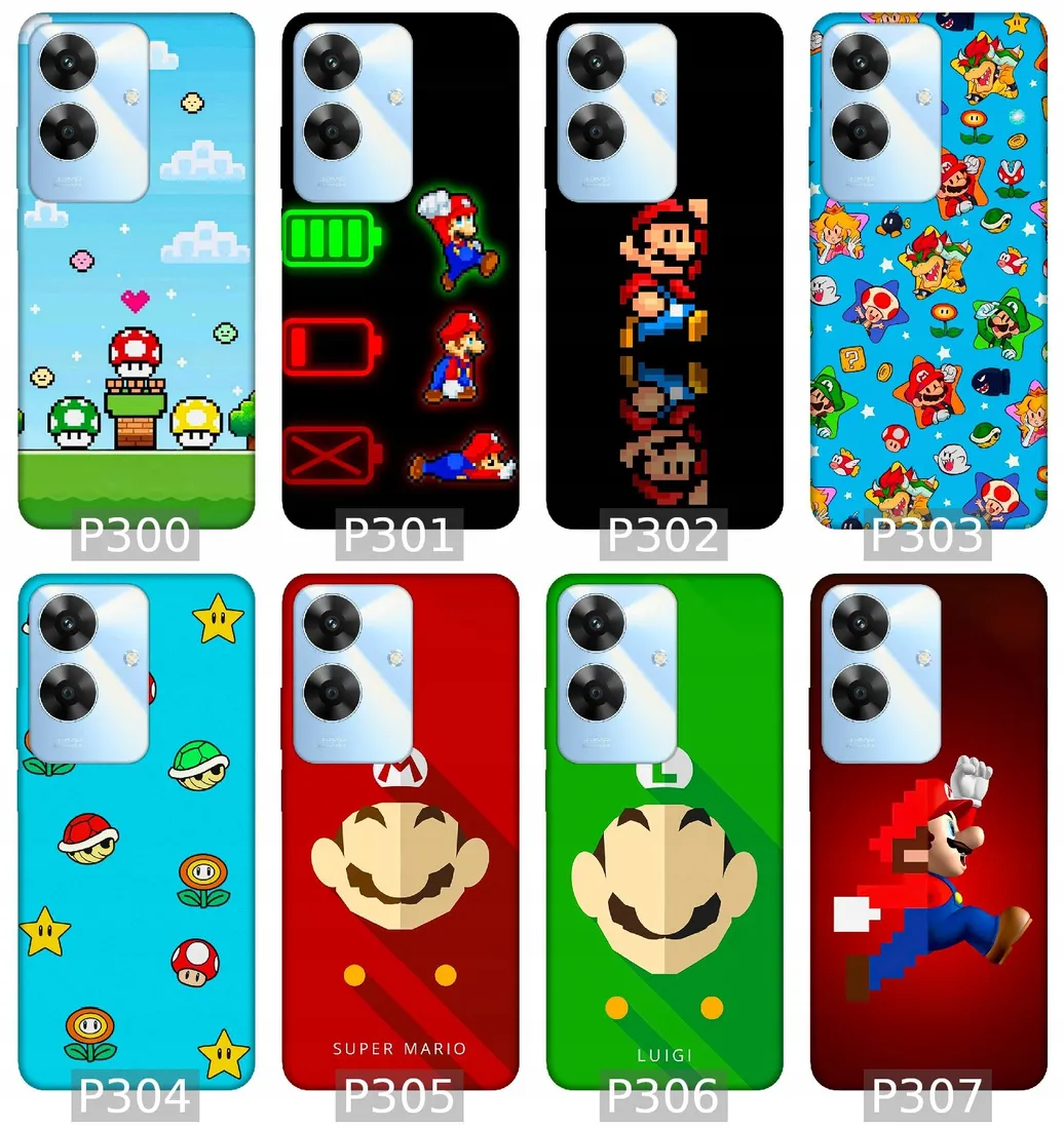 etui-na-realme-note-60-wzory-mario