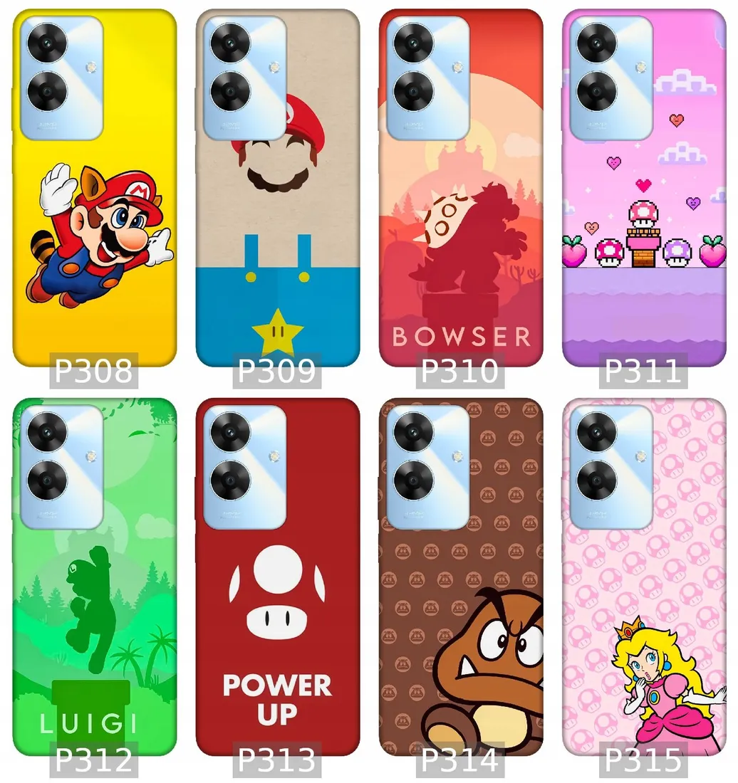 etui-na-realme-note-60-wzory-mario