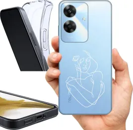 etui-na-realme-note-60-wzory-miniamlistyczne-kreski