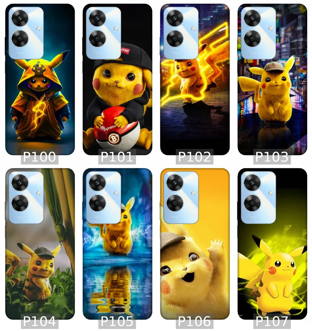 etui-na-realme-note-60-wzory-pikachu