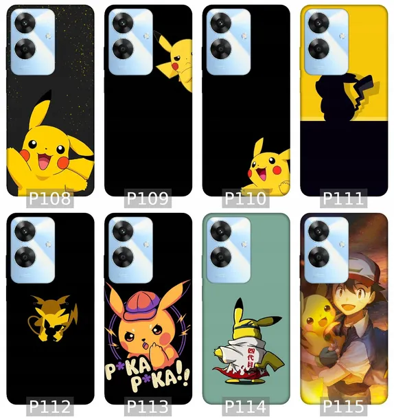 etui-na-realme-note-60-wzory-pikachu-typ-plecki
