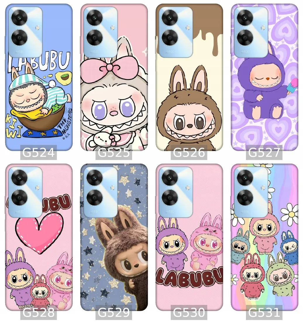 etui-na-realme-note-60-wzory-labubu