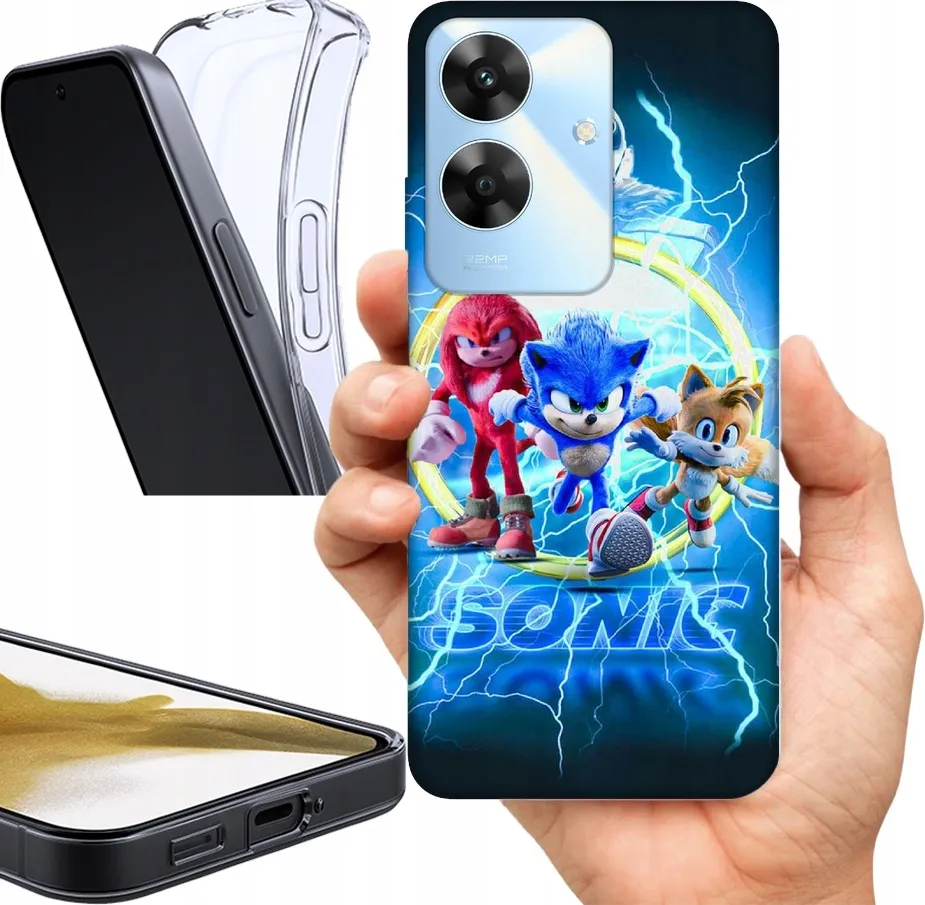 etui-na-realme-note-60-wzory-sonic