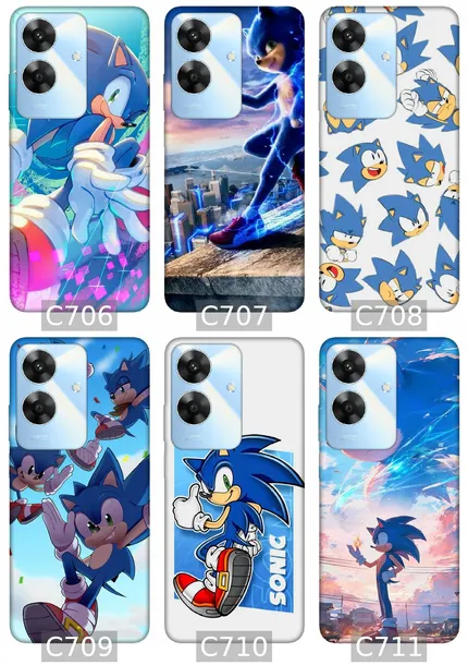 etui-na-realme-note-60-wzory-sonic-typ-plecki