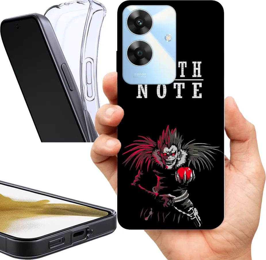 etui-na-realme-note-60-wzory-death-note