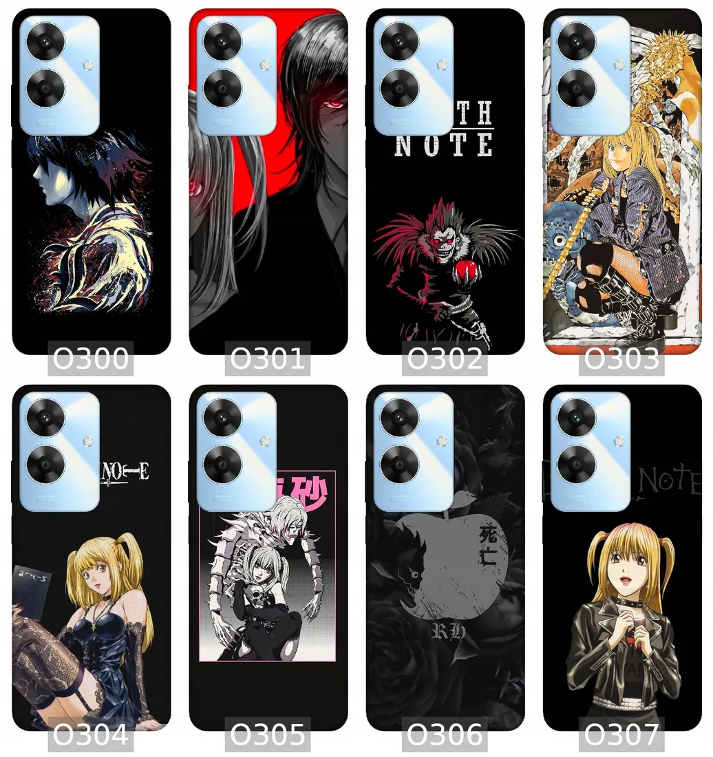 etui-na-realme-note-60-wzory-death-note