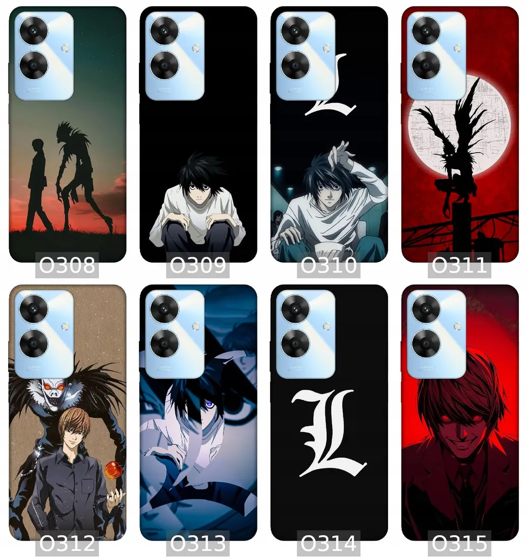 etui-na-realme-note-60-wzory-death-note