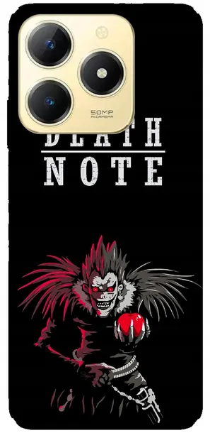 etui-na-realme-c61-wzory-death-note-funkcje-pochlanianie-wstrzasow
