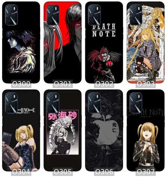 etui-na-oppo-a16-wzory-death-note-kolor-wielokolorowy