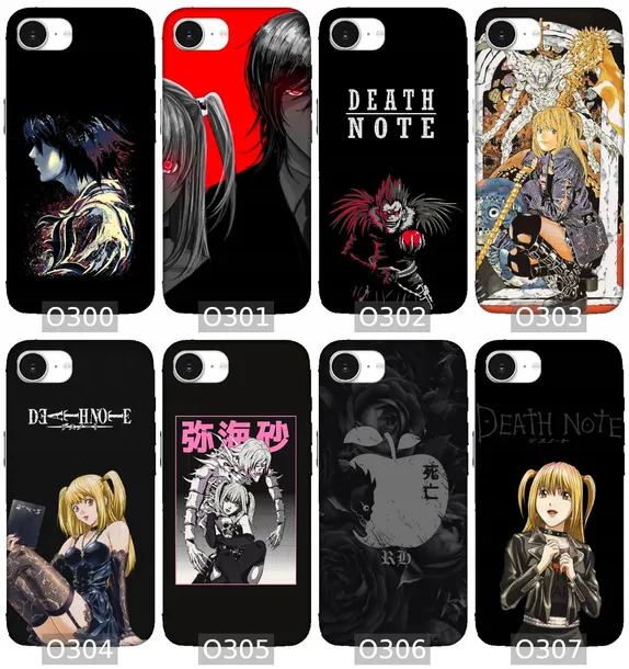 etui-na-apple-iphone-16e-wzory-death-note-kolor-wielokolorowy
