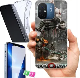 etui-na-xiaomi-redmi-12c-wzory-god-of-war-szklo