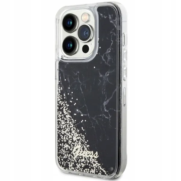 guess-etui-hardcase-do-iphone-14-pro-6-1-liquid-glitter-marble-translucent