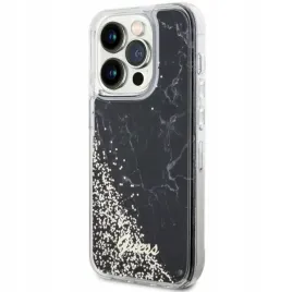 guess-etui-hardcase-do-iphone-14-pro-6-1-liquid-glitter-marble-translucent