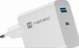 natec-ribera-gan-45w-usb-a-usb-c-biala