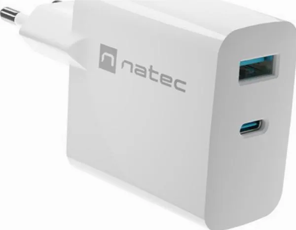 natec-ribera-gan-45w-usb-a-usb-c-biala-kolor-bialy