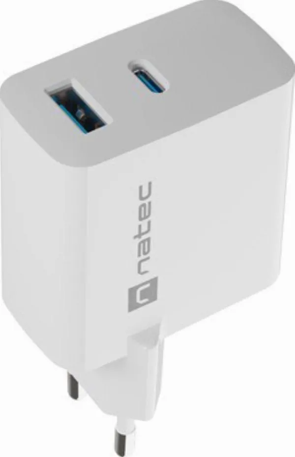 natec-ribera-gan-45w-usb-a-usb-c-biala