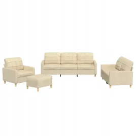 4-czesciowy-komplet-wypoczynkowy-obity-tkanina-kremowa