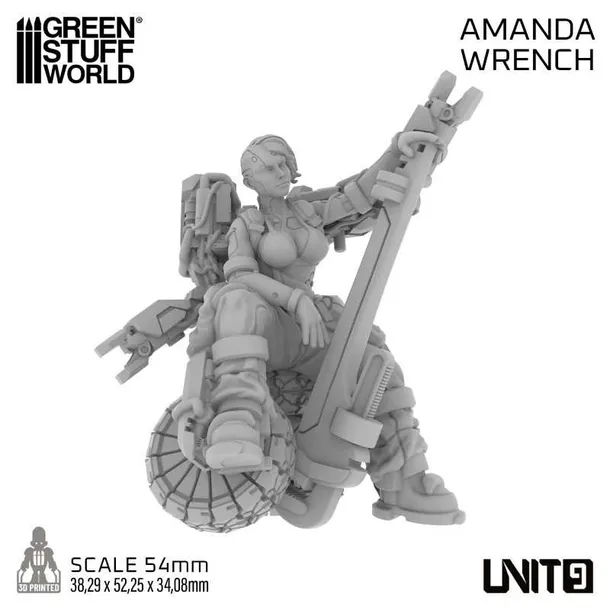 green-stuff-world-unit9-cyberpunk-amanda-wrench-54mm-nazwa-green-stuff-world-unit9-cyberpunk-amanda-wrench-54mm
