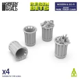 green-stuff-world-modern-and-sci-fi-round-park-trash-cans-4-elementy