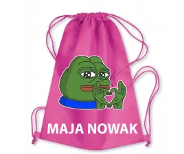worek-szkolny-workoplecak-do-przedszkola-szkoly-zaba-pepe-frog-imie-5