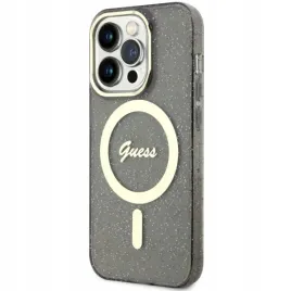 guess-etui-hard-case-do-iphone-14-pro-do-magsafe-glitter-gold-zlota-ramka