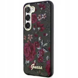 guess-etui-hardcase-do-samsung-galaxy-s23-s916-flower-collection-zielone