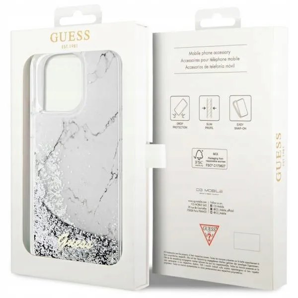 guess-etui-hardcase-do-iphone-14-pro-max-67-liquid-glitter-marble