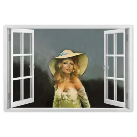 naklejki-90x60-brigitte-bardot-kapelusz