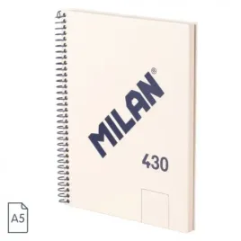 kolozeszyt-a5-80-kartek-gladki-bezowy-milan