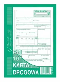 802-3n-karta-drogowa-sm-101-numerowana-samochod