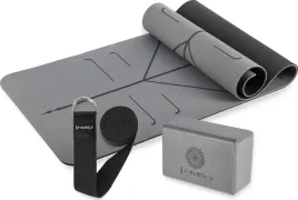 zestaw-do-jogi-yogi-hms-mata-fitness-pilates-szara-tpe-ym10-kostka-kj02-pas