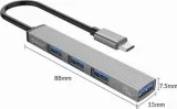orico-hub-usb-c-usb-a-5gbps-3-usb-a-2-0-alumini-stan-opakowania-oryginalne